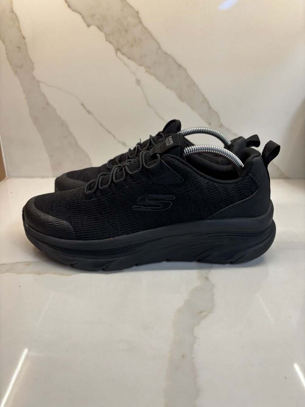 Skechers Men's Luxir Food Service Shoe Black Slip Resistant (Size: 8)